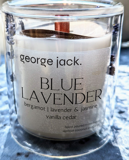 Blue Lavender Floating Candle